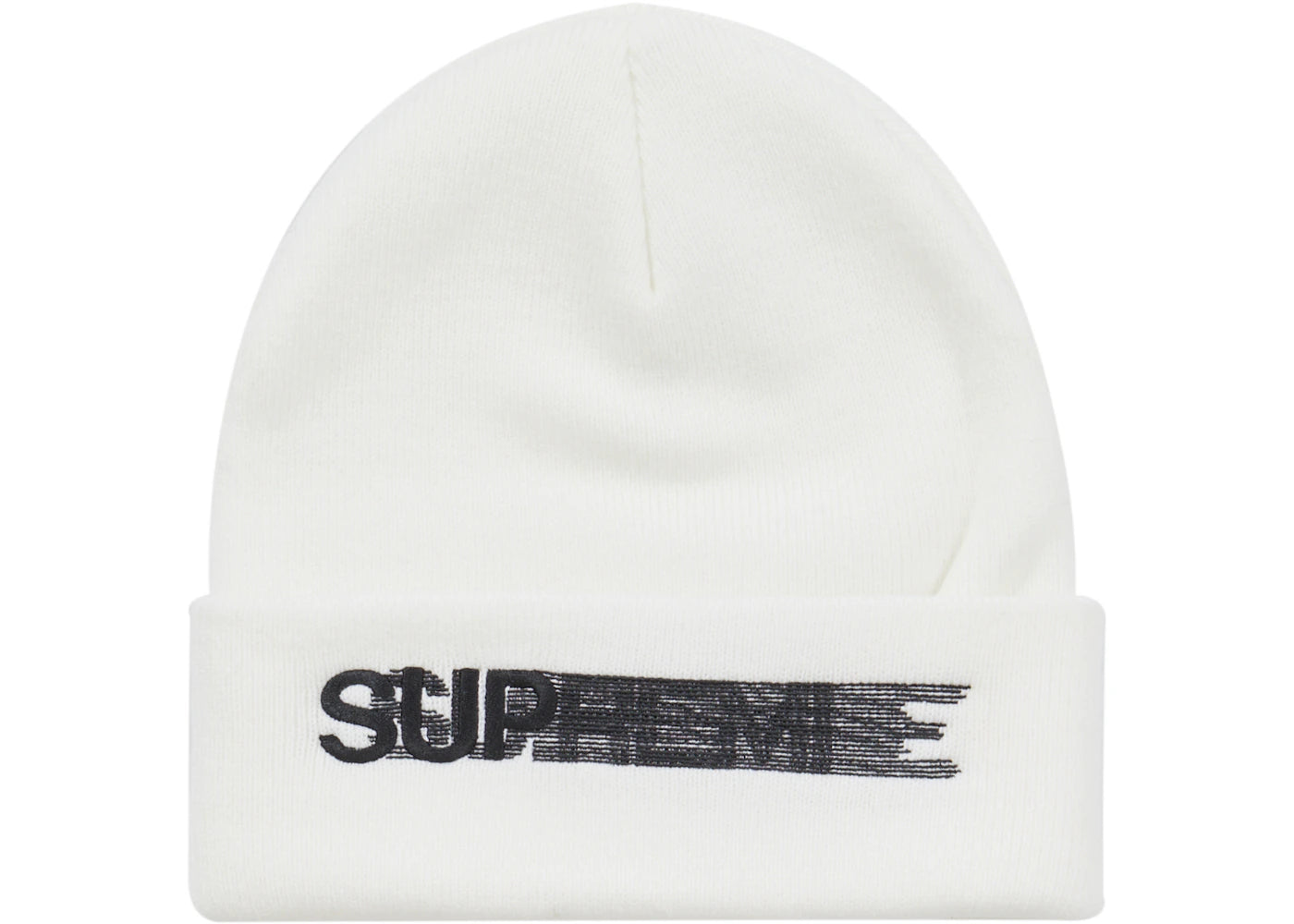 Supreme Motion Logo Beanie (SS23) White - vue secondaire A