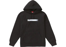 Supreme Motion Logo Hooded Sweatshirt (SS20) Black - vue 360