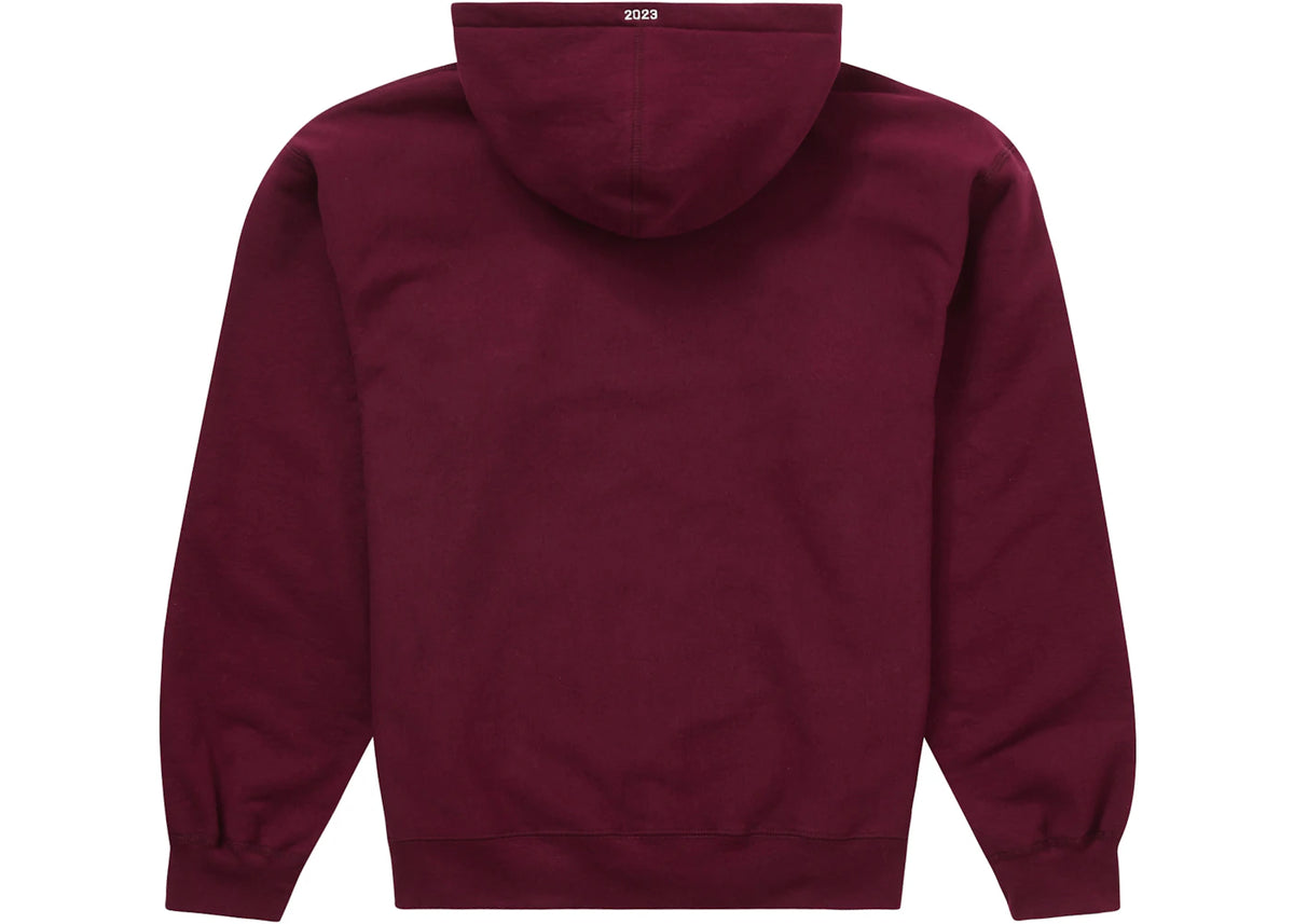 Supreme Motion Logo Hooded Sweatshirt (SS23) Burgundy - vue secondaire B