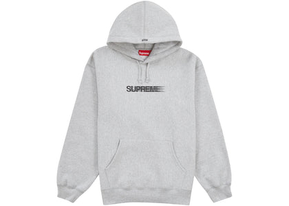 Supreme Motion Logo Hooded Sweatshirt (SS23) Heather Grey - authentic Supreme apparel