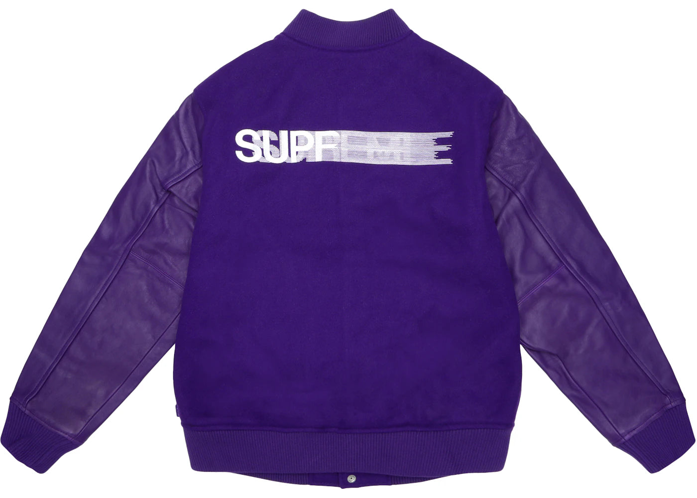 Supreme Motion Logo Varsity Jacket Purple - vue secondaire A