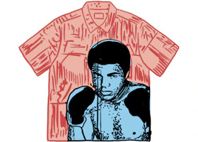 Supreme Muhammad Ali Zip Up S/S Shirt Red