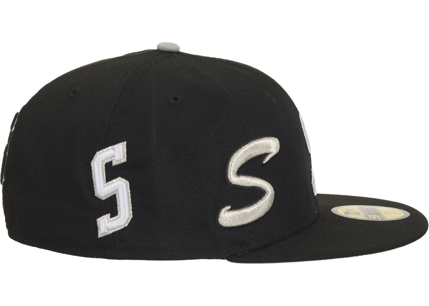 Supreme Multi S Logo New Era 59Fifty Fitted Hat Black - vue secondaire B