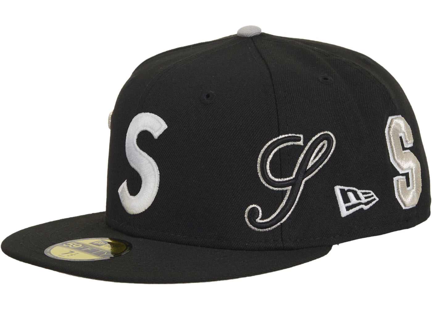 Supreme Multi S Logo New Era 59Fifty Fitted Hat Black - vue secondaire A