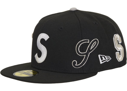 Supreme Multi S Logo New Era 59Fifty Fitted Hat Black - product view 2
