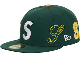 Supreme Multi S Logo New Era 59Fifty Fitted Hat Green - vue 360