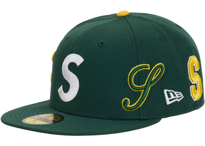 Supreme Multi S Logo New Era 59Fifty Fitted Hat Green - product view 2