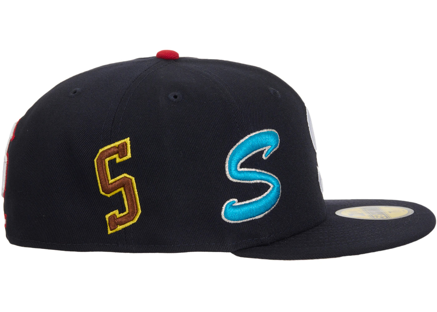 Supreme Multi S Logo New Era 59Fifty Fitted Hat Navy - vue secondaire B