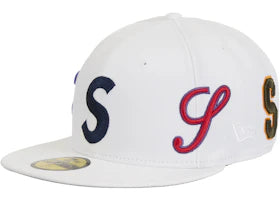 Supreme Multi S Logo New Era 59Fifty Fitted Hat White - vue secondaire A
