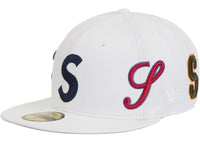 Supreme Multi S Logo New Era 59Fifty Fitted Hat White