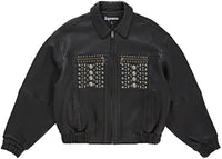 Supreme Multi Studded Leather Jacket Black