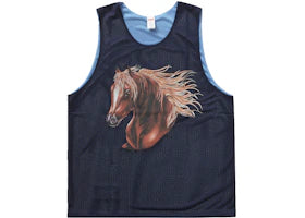 Supreme Mustang Reversible Basketball Jersey Navy