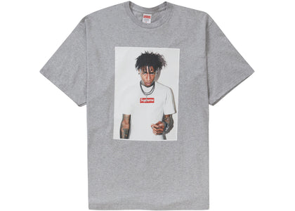 Supreme NBA Youngboy Tee Heather Grey - authentic Supreme product