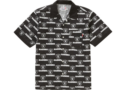 Supreme NFL x Raiders x '47 S/S Shirt Black - authentic Supreme apparel