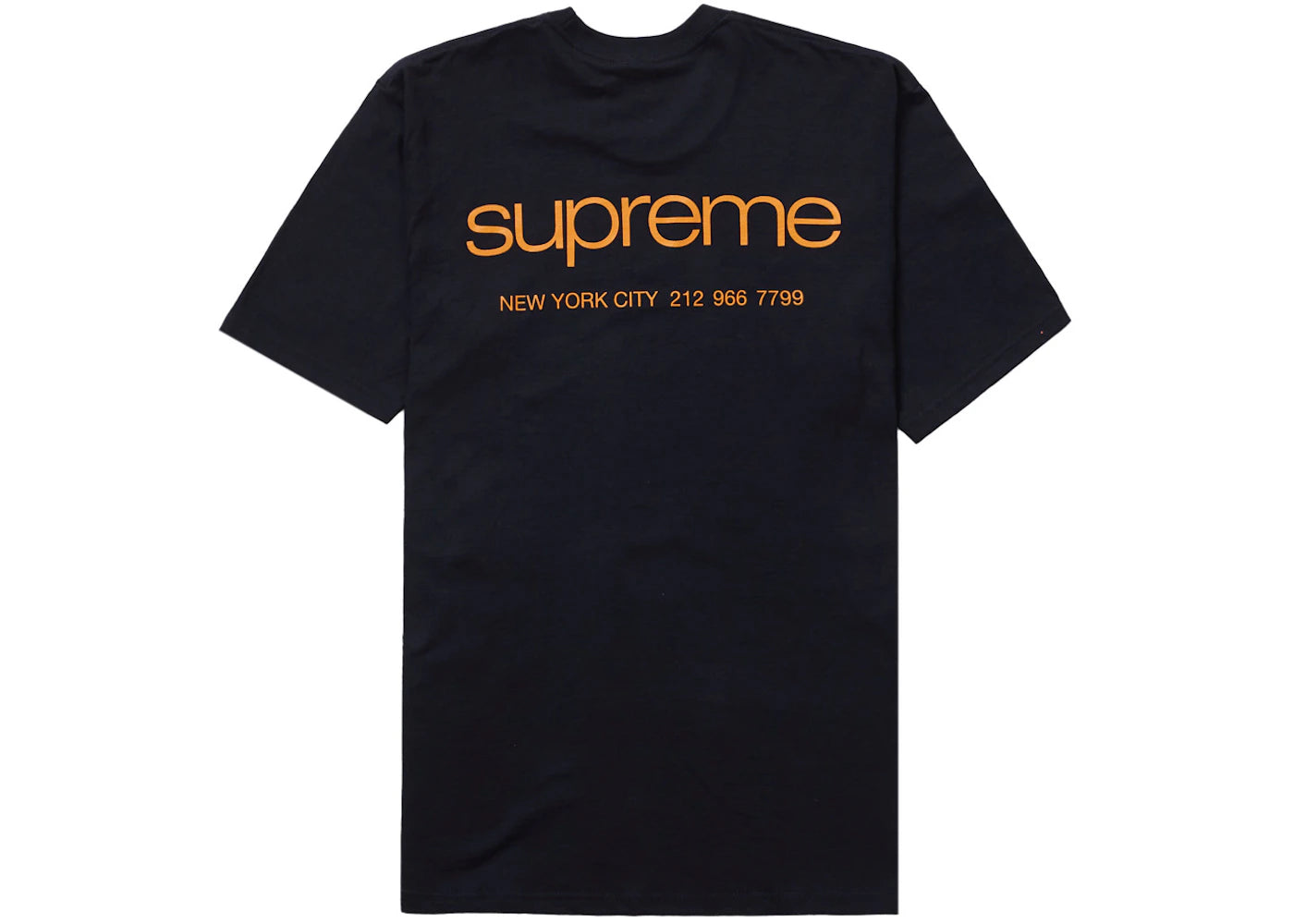 Supreme NYC Tee Navy - vue secondaire B