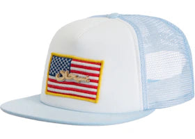Supreme Name Plate Mesh Back 5-Panel Light Blue - vue secondaire A