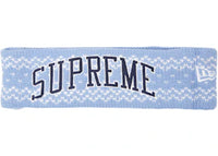 Supreme New Era Arc Logo Headband (FW17) Light Blue