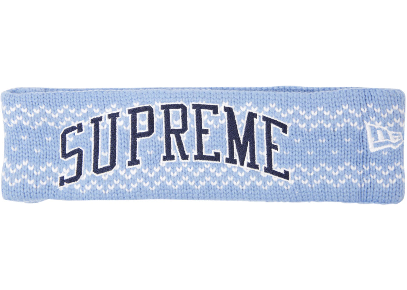Supreme New Era Arc Logo Headband (FW17) Light Blue - vue secondaire A