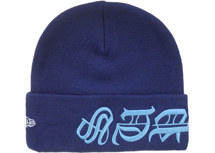 Supreme New Era Blackletter Beanie Washed Navy - product view 2