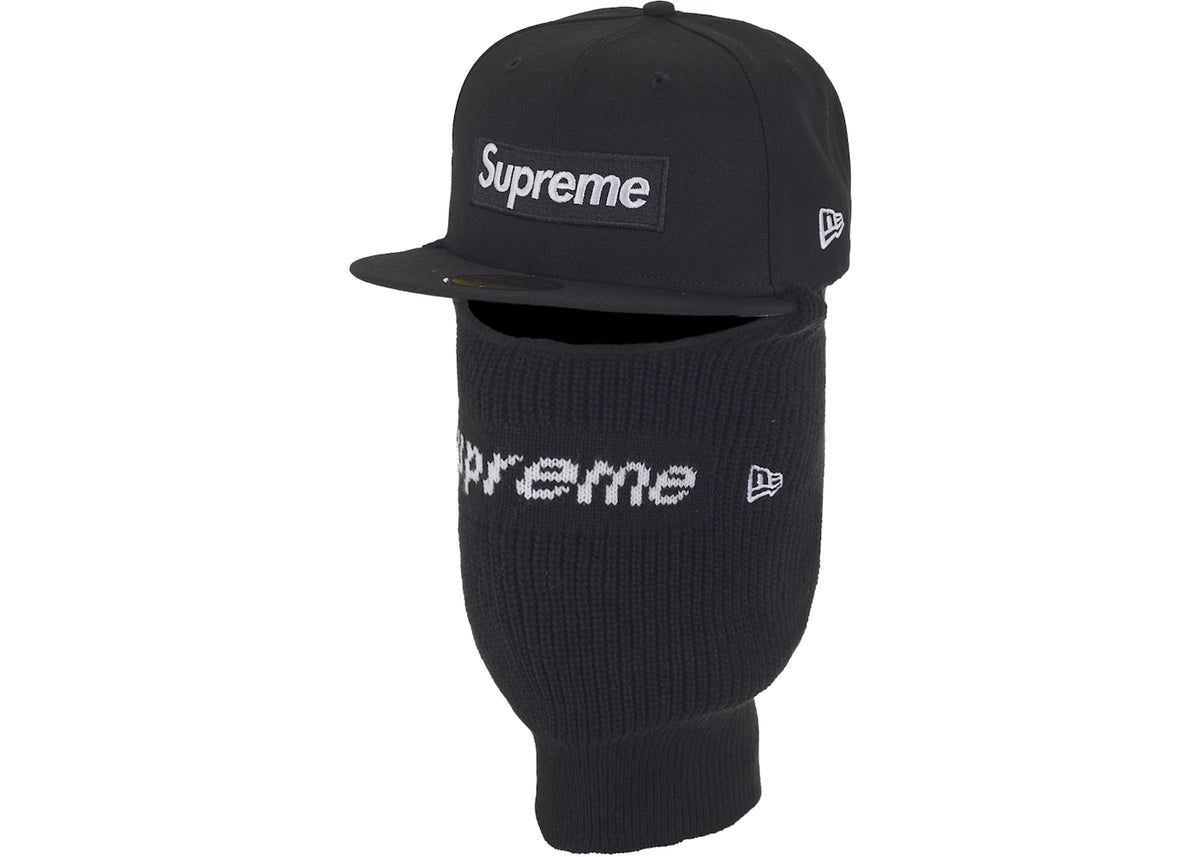 Supreme New Era Box Logo 59Fifty Balaclava Cap Black - vue secondaire B