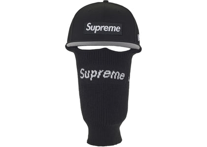 Supreme New Era Box Logo 59Fifty Balaclava Cap Black - product view 2
