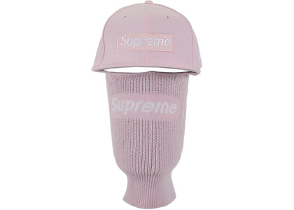 Supreme New Era Box Logo 59Fifty Balaclava Cap Light Pink - authentic Supreme product