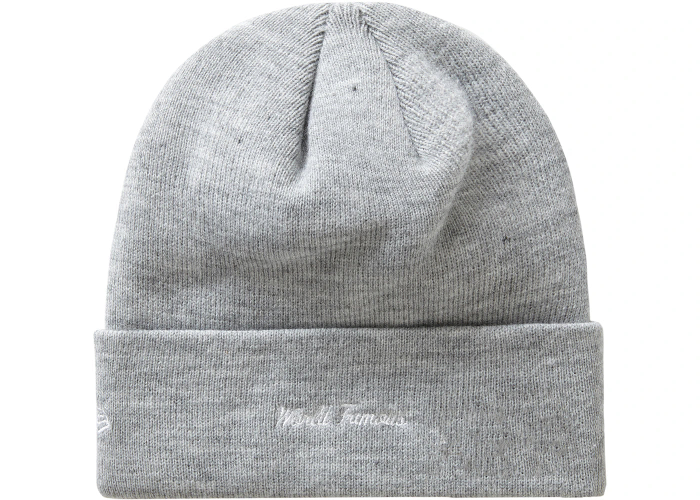 Supreme New Era Box Logo Beanie (FW19) Heather Grey - vue secondaire B