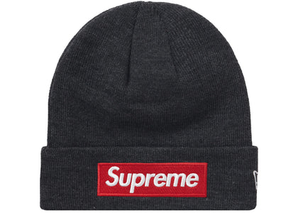 Supreme New Era Box Logo Beanie (FW21) Charcoal - authentic Supreme product