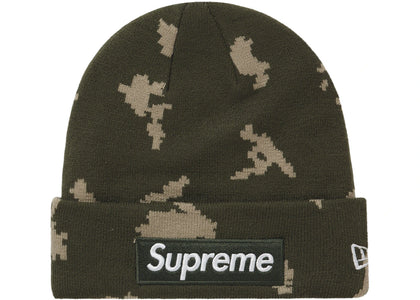 Supreme New Era Box Logo Beanie (FW21) Olive Russian Camo - product view 2