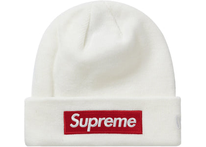 Supreme New Era Box Logo Beanie (FW21) White - authentic Supreme product