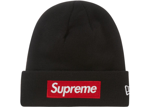 Supreme New Era Box Logo Beanie (FW22) Black sneakers - authentic Supreme shoes