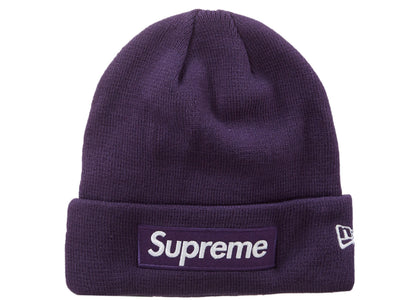 Supreme New Era Box Logo Beanie (FW23) Dark Purple - product view 2