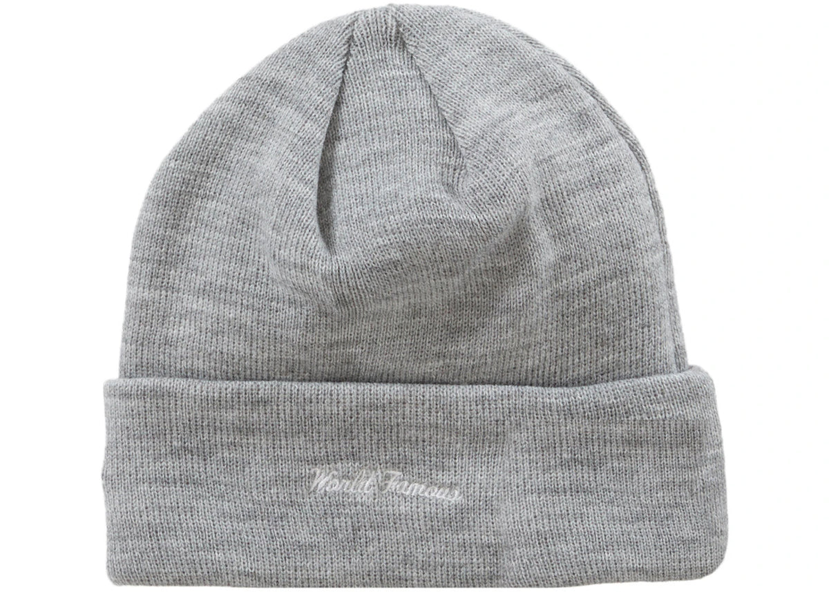 Supreme New Era Box Logo Beanie (FW23) Heather Grey - vue secondaire A