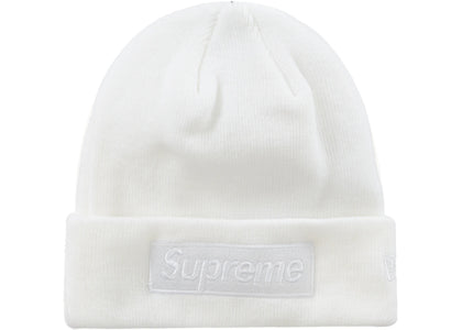 Supreme New Era Box Logo Beanie (FW23) White - product view 2