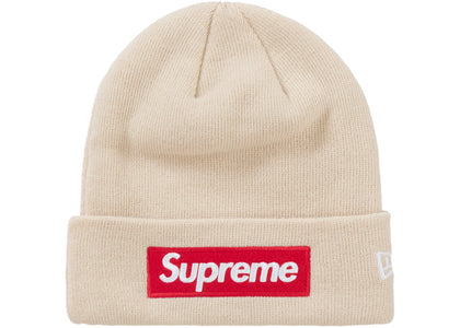 Supreme New Era Box Logo Beanie (FW24) Stone - authentic Supreme product