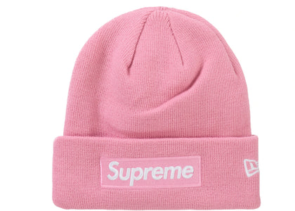Supreme New Era Box Logo Beanie (FW24) Dusty Pink - authentic Supreme product
