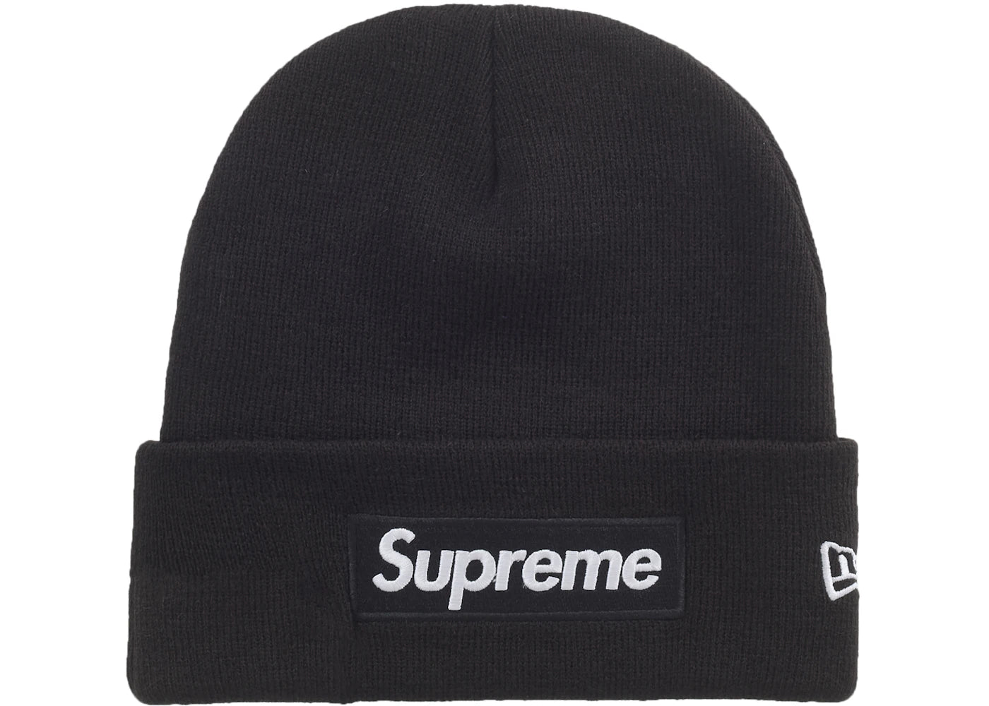 Supreme New Era Box Logo Beanie (FW25) Black - vue secondaire A