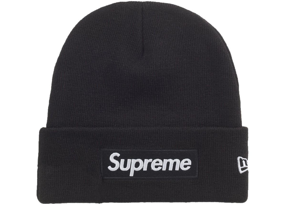 Supreme New Era Box Logo Beanie (FW25) Black - vue 360
