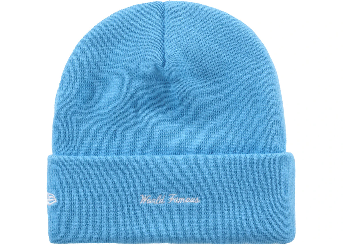 Supreme New Era Box Logo Beanie (FW25) Cyan - vue secondaire B