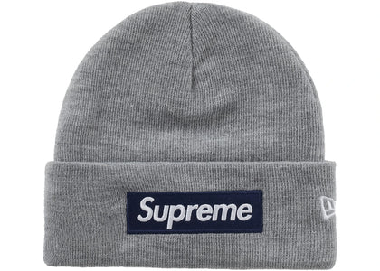 Supreme New Era Box Logo Beanie (FW25) Heather Grey - product view 2