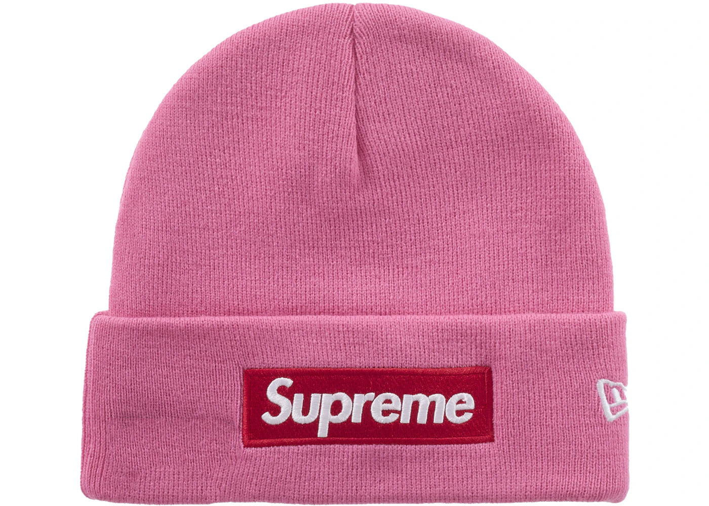Supreme New Era Box Logo Beanie (FW25) Magenta - vue 360