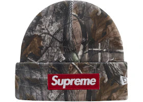 Supreme New Era Box Logo Beanie (FW25) Realtree AP Camo - vue 360