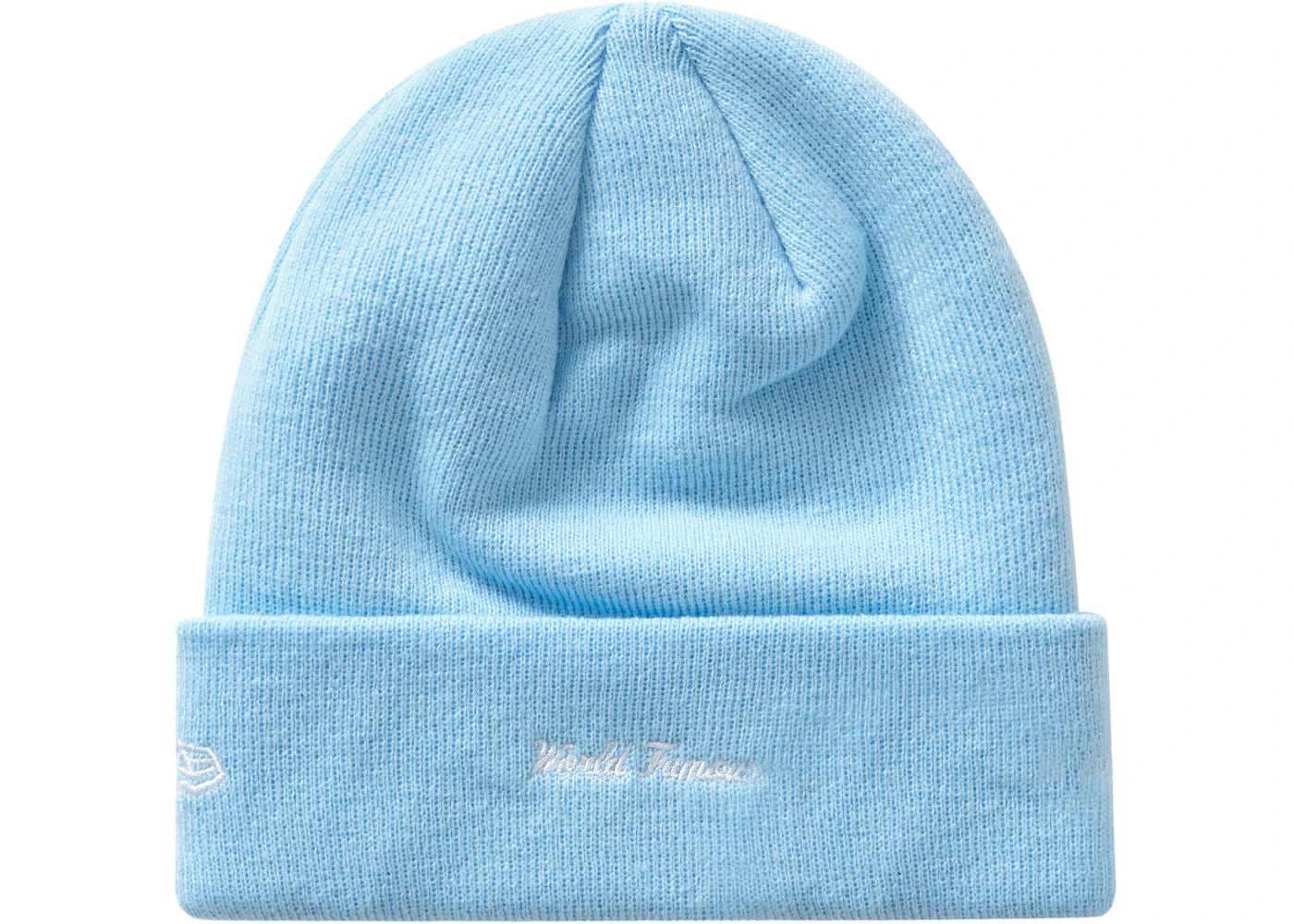 Supreme New Era Box Logo Beanie (FW19) Light Blue - vue secondaire A