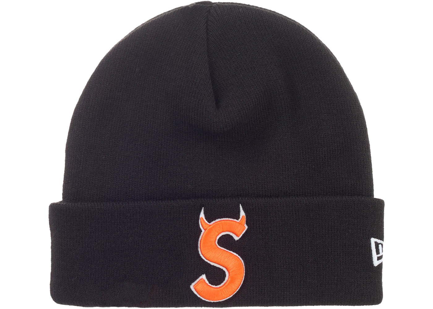 Supreme New Era Devil S Logo Beanie Black - vue 360