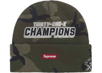 Supreme New Era Football Beanie Woodland Camo