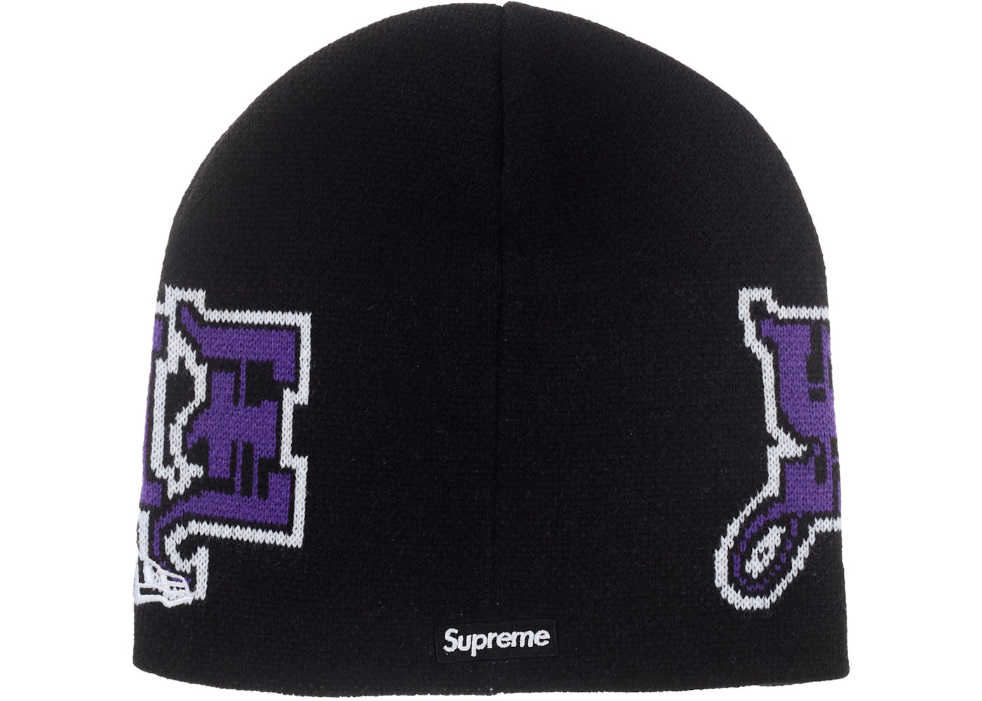 Supreme New Era Outline Beanie Black - vue secondaire B