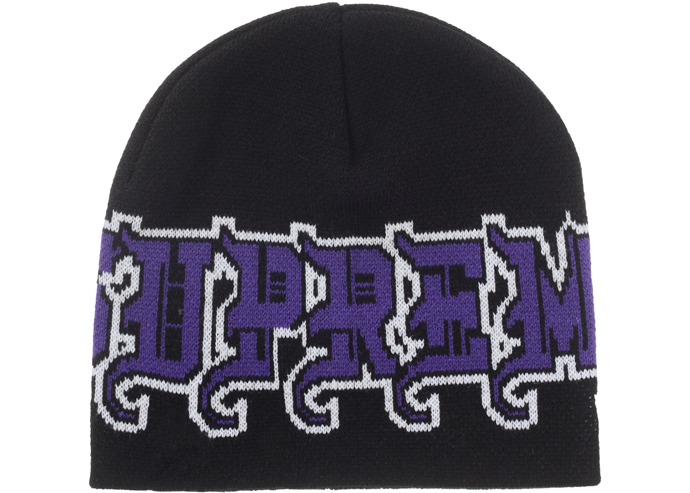 Supreme New Era Outline Beanie Black - vue secondaire A