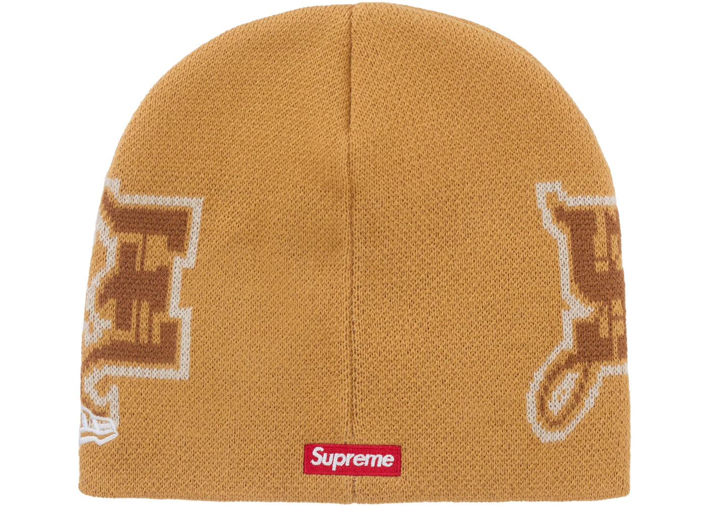 Supreme New Era Outline Beanie Brown - vue secondaire B