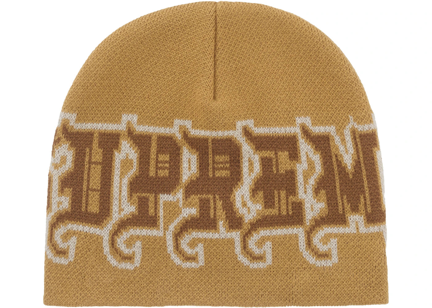 Supreme New Era Outline Beanie Brown - vue secondaire A