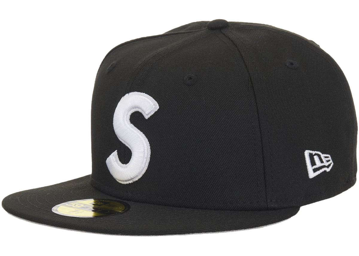 Supreme New Era Reaper S Logo 59Fifty Fitted Hat Black - vue 360